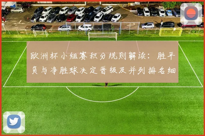 欧洲杯小组赛积分规则解读：胜平负与净胜球决定晋级及并列排名细则
